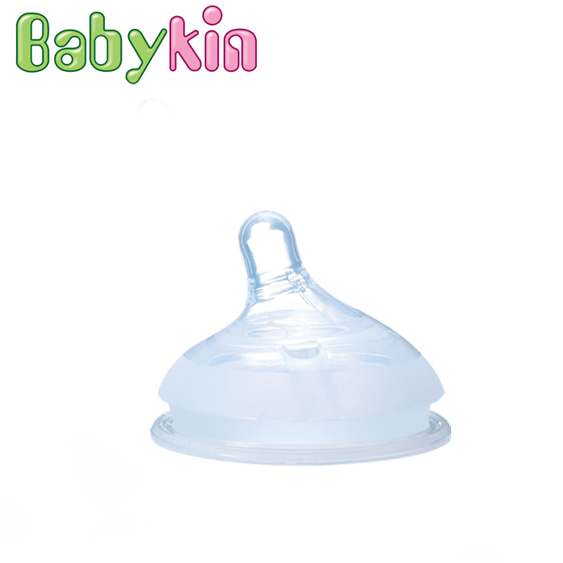 BabyKin矽膠奶嘴 安全無毒矽膠嬰兒用品 母乳實感寬口徑 斜口裝工廠,批發,進口,代購