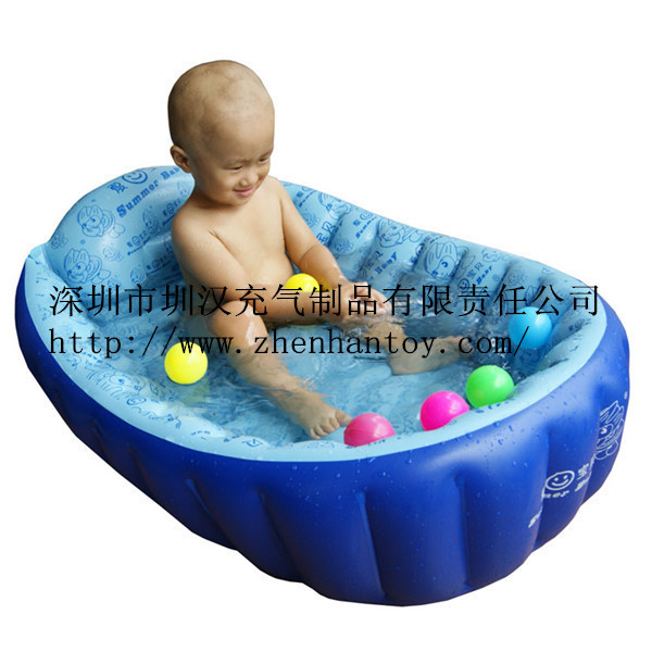 生產定製pvc環保嬰兒浴盆 嬰幼兒童充氣浴盆 寶寶充氣浴盆批發・進口・工廠・代買・代購