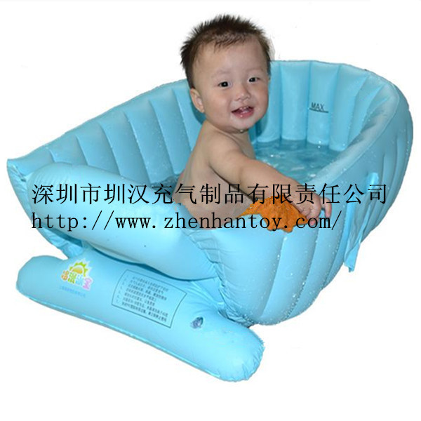 生產定製 充氣式嬰兒浴盆 寶寶兒童充氣浴盆批發・進口・工廠・代買・代購