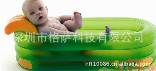 1吹氣浴池 充氣嬰兒浴池 PVC充氣浴盤 嬰兒洗澡盆（定製尺寸）工廠,批發,進口,代購