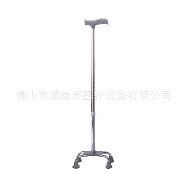 S&Health SH912A復健助行 鋁合金光亮T型小四腳拐杖 樣品工廠,批發,進口,代購