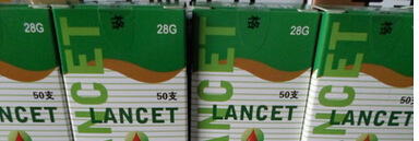 華鴻牌 一次性使用血糖機采血針 血糖機采血筆 瀉血筆專用50支/盒工廠,批發,進口,代購