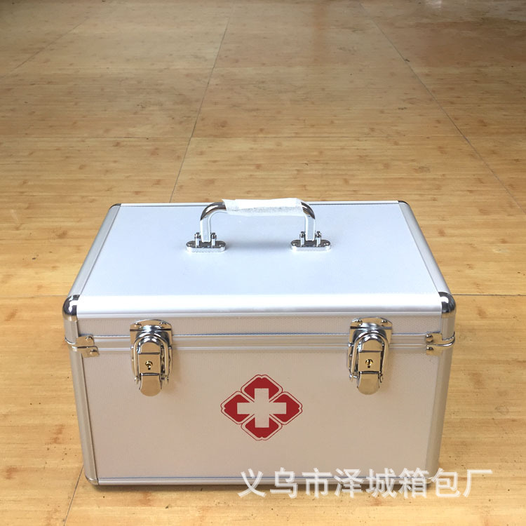 醫藥箱廠傢定做14寸鋁合金傢庭保健箱 藥品工具收納箱 出診箱工廠,批發,進口,代購