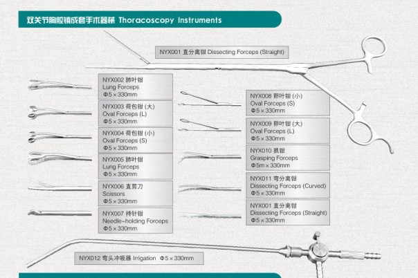 雙關節胸腔鏡成套手術器械工廠,批發,進口,代購