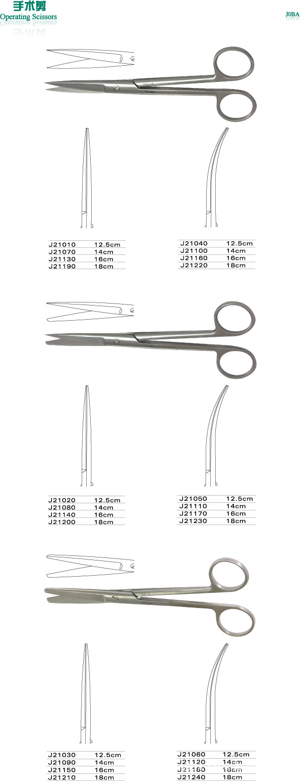 上海金鐘手術剪12.5，14，16，18cm直彎尖　70扣工廠,批發,進口,代購