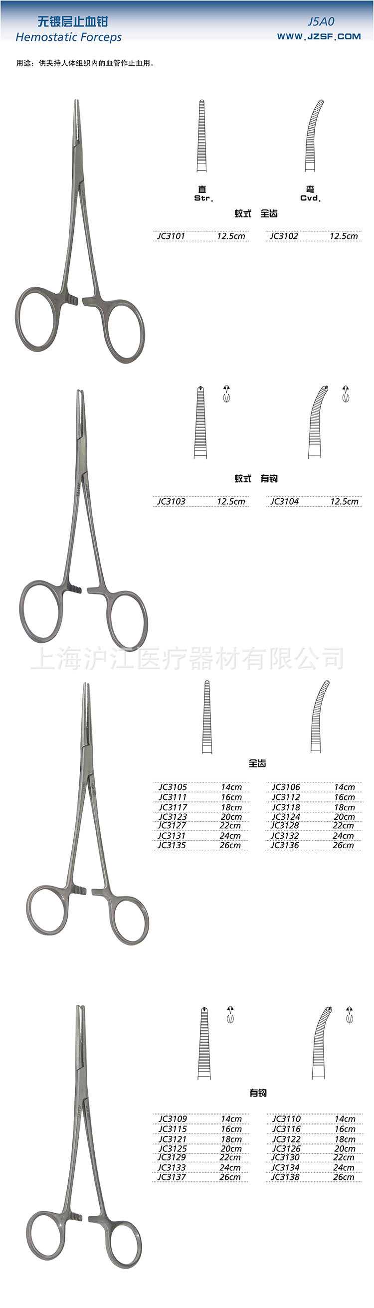 無鍍層止血鉗 手術器械  2015工廠,批發,進口,代購