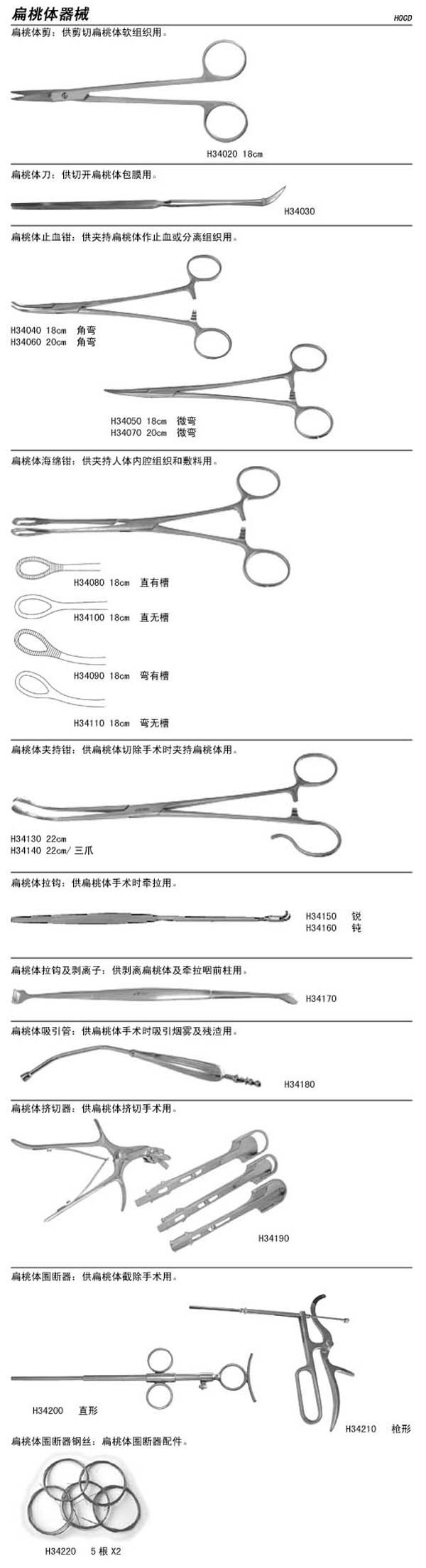 供應耳鼻喉科手術器械--扁桃體擠切器工廠,批發,進口,代購