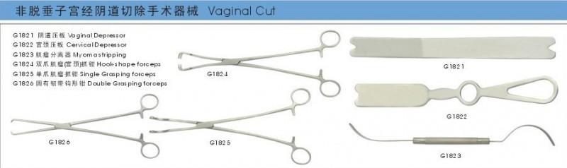 婦科手術器械 非脫垂子宮經陰道切除手術器械 陰道壓板 宮頸壓板工廠,批發,進口,代購
