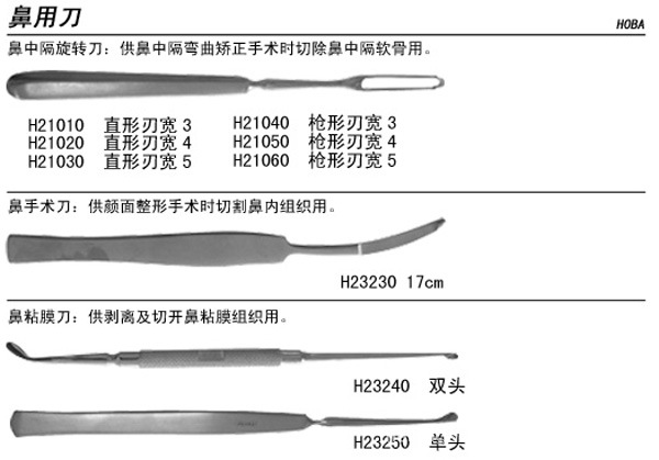 供應耳鼻喉科手術器械--鼻中隔旋轉刀工廠,批發,進口,代購