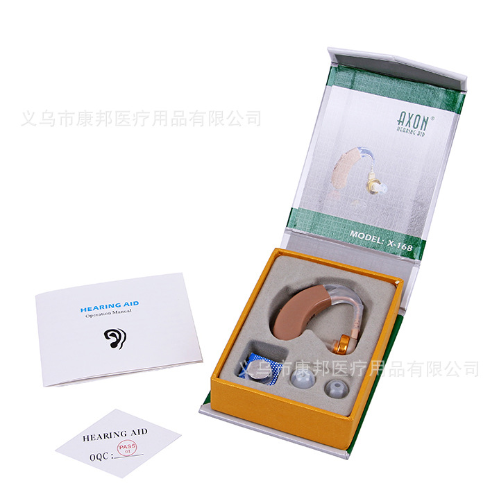 外貿出口批發助聽器 耳掛式 英文彩盒OEM AXON x-168 hearing aid工廠,批發,進口,代購