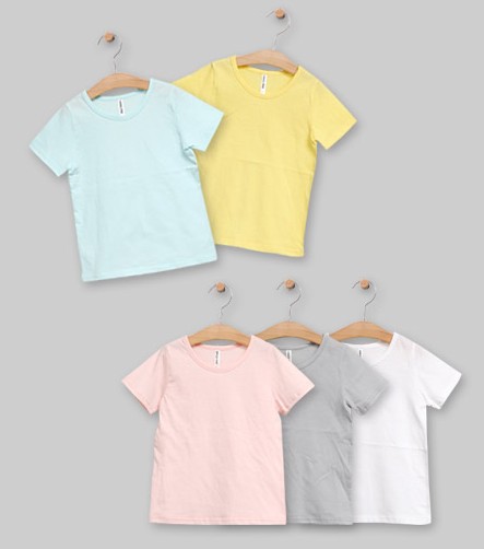 Angou2016夏款女童純棉T恤 兒童糖果色短袖上衣 一件代發工廠,批發,進口,代購