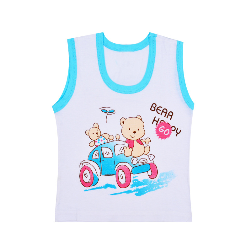 新款2016夏裝T恤 中小童男女寶寶休閒運動卡通吊帶背心 童裝批發工廠,批發,進口,代購