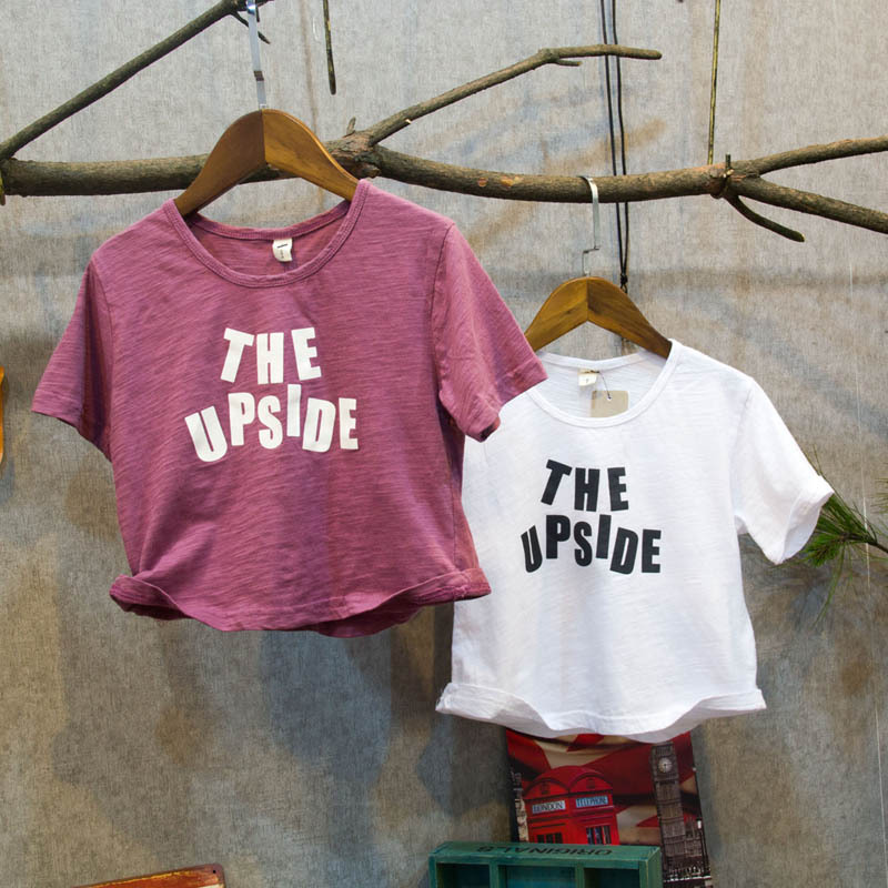 2016中小童夏款 兒童純棉短袖T恤 男女童寶寶字母小清新T恤工廠,批發,進口,代購
