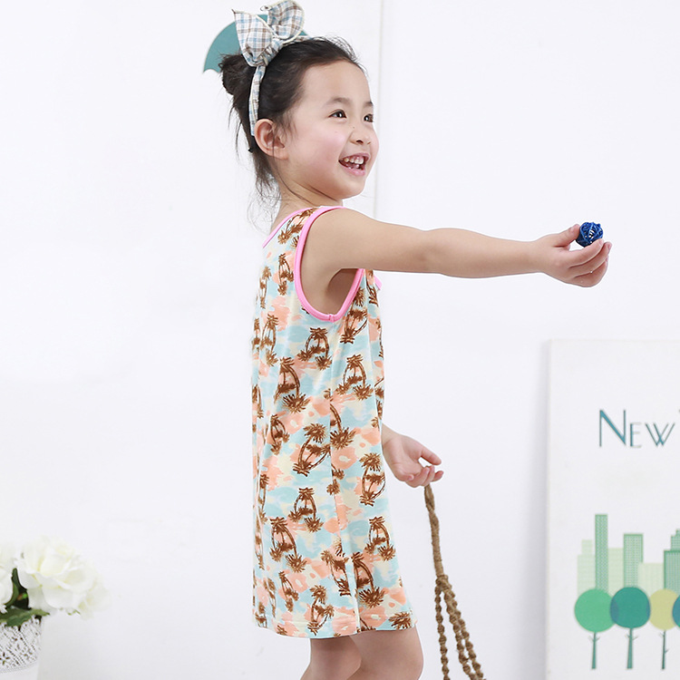 新款韓版純棉背心連衣裙 中小童可愛童裙批發  一件代發批發・進口・工廠・代買・代購