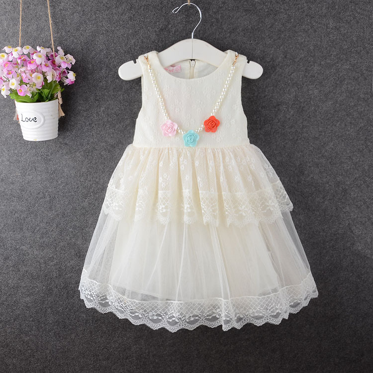 韓版童裝新款2016夏季女童連衣裙 兒童花邊蕾絲公主裙批發・進口・工廠・代買・代購