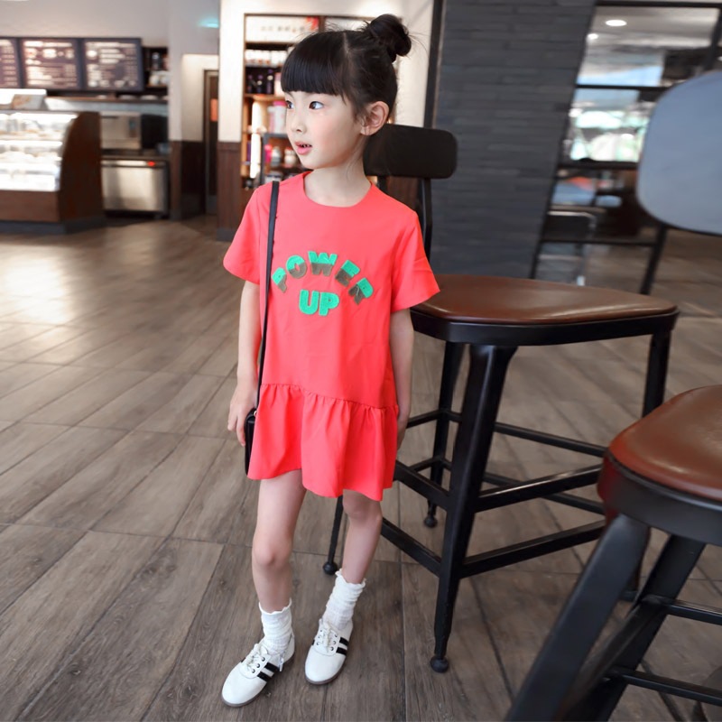 2016春夏新款韓版學院風童裝 兒童短袖T恤女童上衣可愛百褶連衣裙工廠,批發,進口,代購