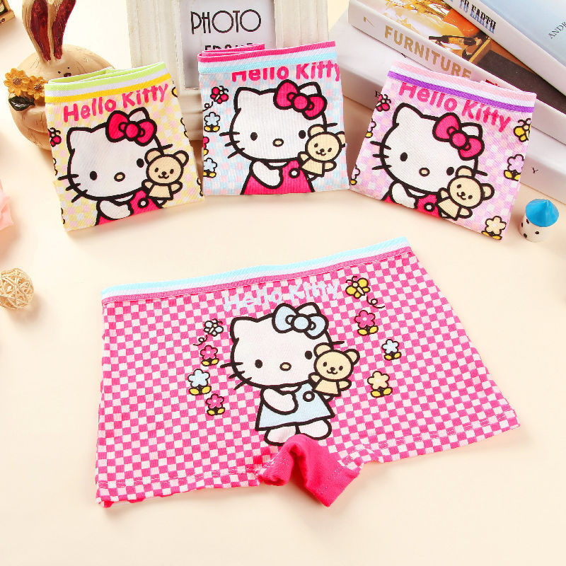 2020格格貓hello Kitty全棉兒童內褲嬰兒寶寶平角四角內衣批發工廠,批發,進口,代購