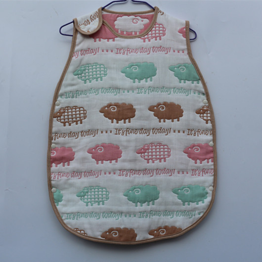 日本 8層彩羊蘑菇嬰幼兒睡袋 防踢被 純棉無熒光工廠,批發,進口,代購