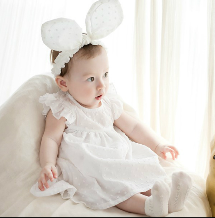 現貨款 韓版童裝寶寶連衣裙女孩白色純棉公主連衣裙套裝嬰兒裙子批發・進口・工廠・代買・代購