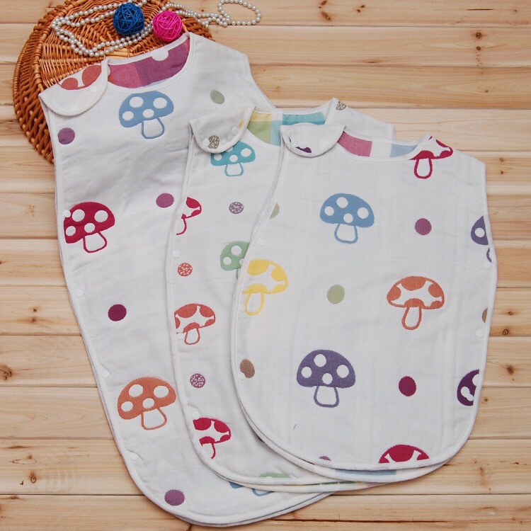 蘑菇睡袋6層紗佈系列嬰幼兒嬰童紗佈睡袋防踢被工廠,批發,進口,代購