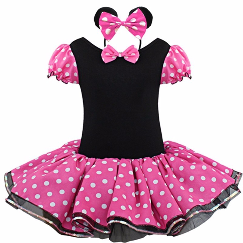 2016年Minnie女童裝表演服米妮演出服兒童圓點跳舞裙芭蕾舞裙工廠,批發,進口,代購
