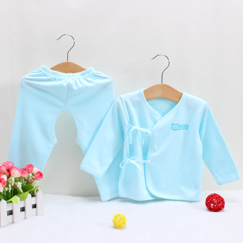 可愛新生兒衣服 初生寶寶純棉內衣套裝 0-3個月寶寶綁帶和服批發工廠,批發,進口,代購