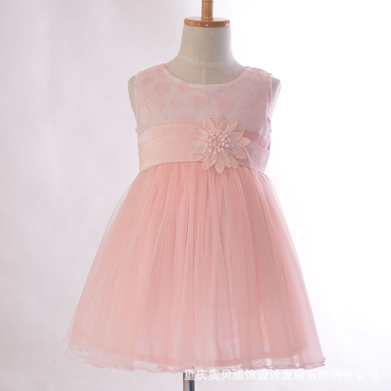 2015韓國公主夏款童連衣裙 無袖純棉紗紗裙 廠價直銷童裙工廠,批發,進口,代購