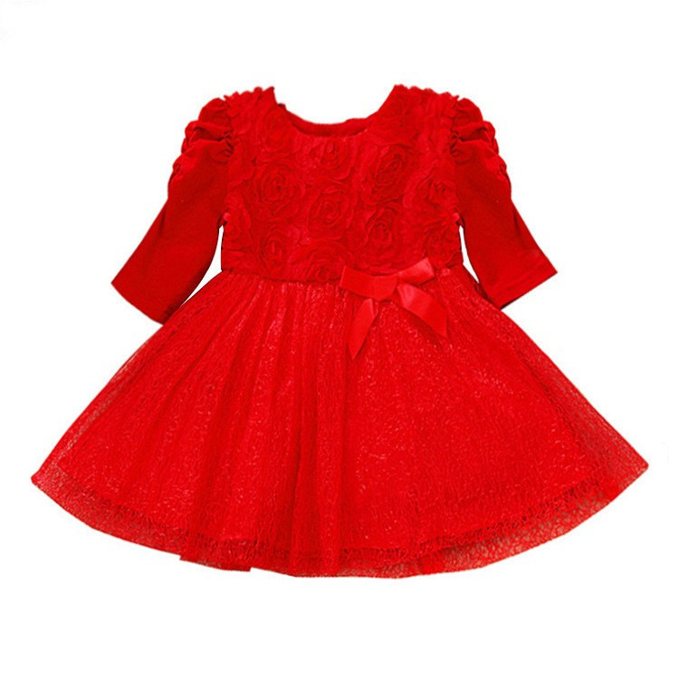 長袖款 寶寶歐美禮服裙 嬰兒童 寶寶周歲禮服裙 2015小童公主裙批發・進口・工廠・代買・代購