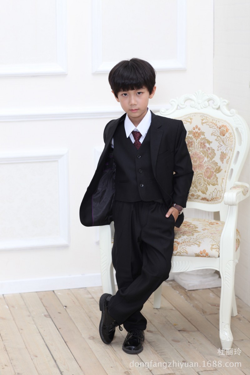 2016童裝批發外貿歐美韓版兒童西裝西服套裝 紳士花男童白色禮服工廠,批發,進口,代購