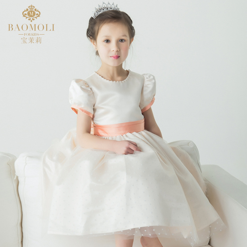 寶茉莉 新款女童高端親子禮服公主紗裙禮服定製 1件起批工廠,批發,進口,代購
