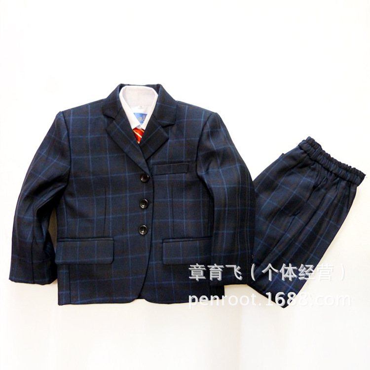 筆根 15新款純棉兒童西服禮服優質男童外貿原單禮服603.604工廠,批發,進口,代購