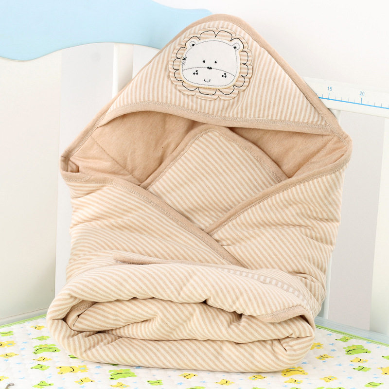 2016年新款有機彩棉抱被 新生嬰兒襁褓蓋毯80cm*80cm嬰兒彩棉睡袋批發・進口・工廠・代買・代購