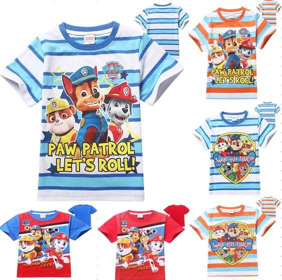 2016夏天新款Paw Patrol 男童裝T恤 狗狗巡邏隊 兒童T恤短袖工廠,批發,進口,代購