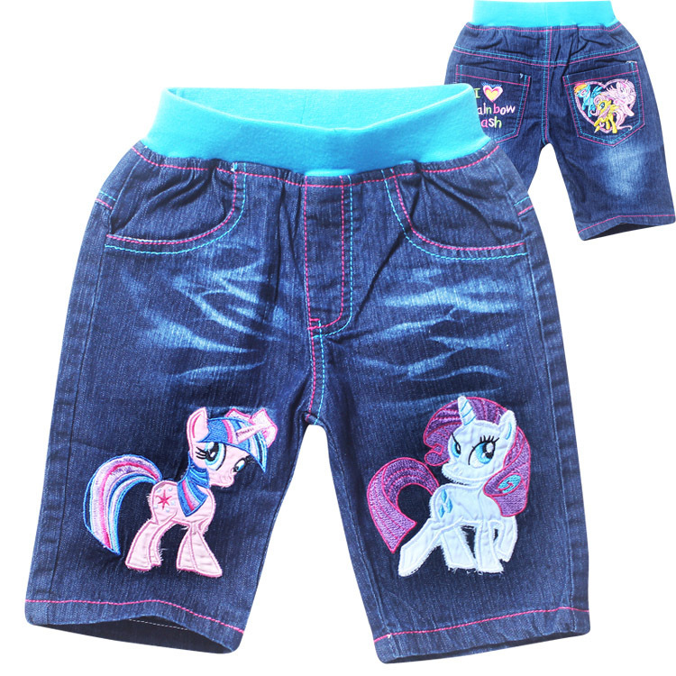 my little pony 小馬寶卡通兒童牛仔中褲 童裝牛仔褲工廠批發9276工廠,批發,進口,代購