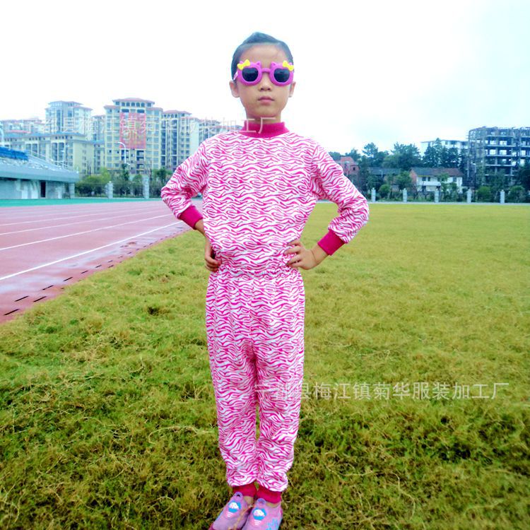 童裝兒童純棉秋冬內衣套裝幼兒高領打底衫工廠,批發,進口,代購