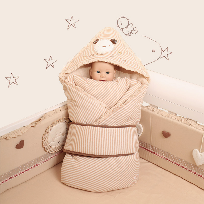 嬰兒睡袋貝谷貝谷熊寶物語彩棉托板抱被天然彩棉舒適透氣健康安全批發・進口・工廠・代買・代購
