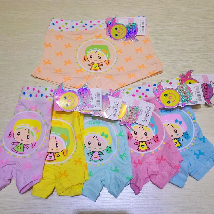 新款莫代爾4－10歲女童內褲 卡通印花兒童內褲女四角褲工廠,批發,進口,代購