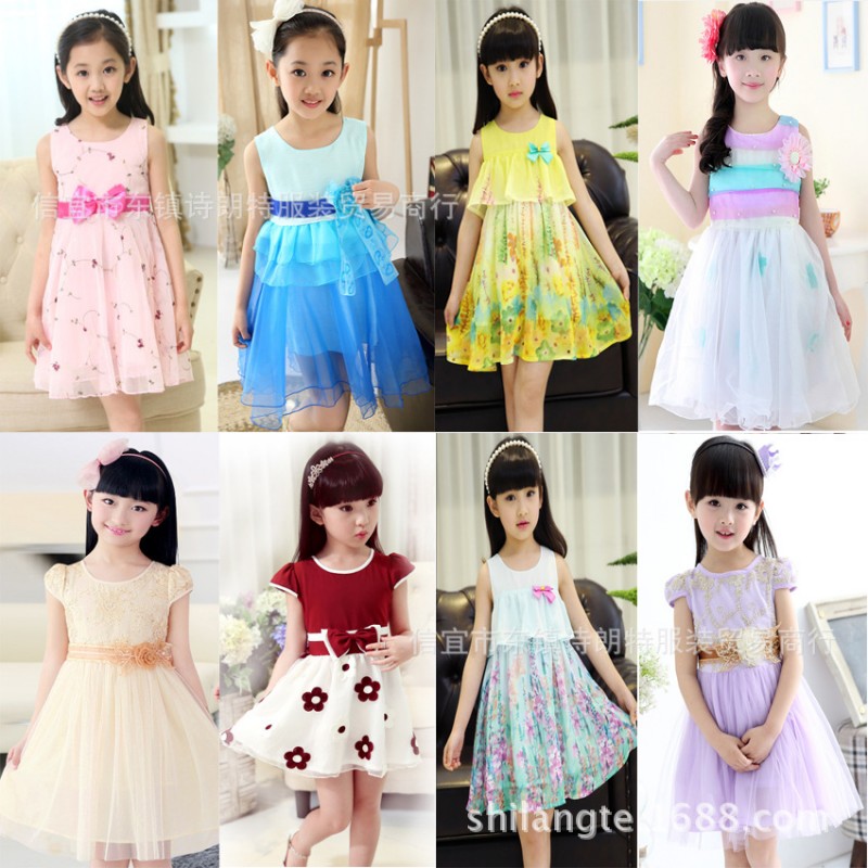夏季童裙女童連衣裙 外貿韓國兒童公主裙阿裡巴巴批發網童裝地攤工廠,批發,進口,代購