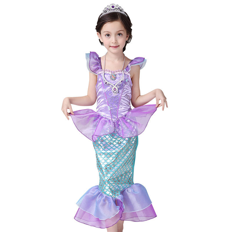 美人魚公主裙迪士尼童裙2016童裝女童連衣裙兒童批發一件代發工廠,批發,進口,代購