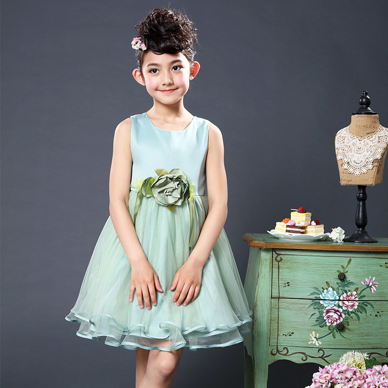 2016夏季新款童裙 女童韓版大花朵連衣裙 兒童公主童裙一件代發工廠,批發,進口,代購