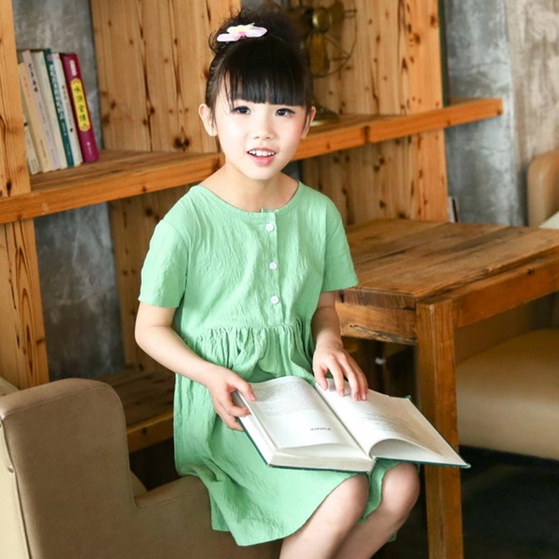 含百純2016夏季新品外貿韓版女童裝純棉連衣裙廠傢批發一件代發批發・進口・工廠・代買・代購