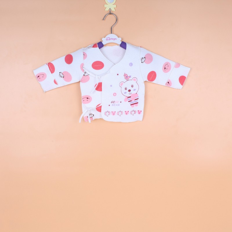 新生兒0-3月純棉內衣 嬰幼兒服裝 純棉白底保暖寶寶針織和尚服工廠,批發,進口,代購