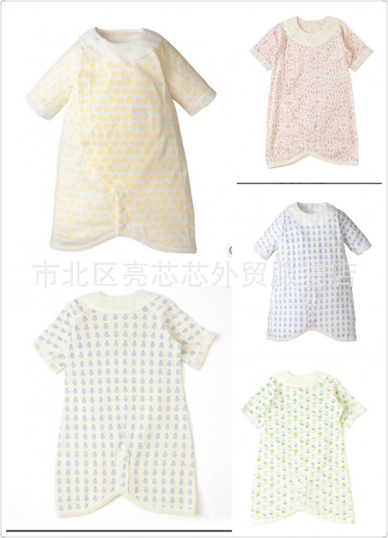 日本高端akachanhonpo純棉網眼超薄兩用蝴蝶款哈衣連身衣可做睡袋工廠,批發,進口,代購