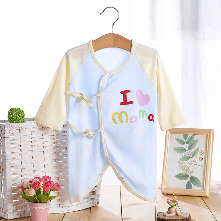 嬰兒純棉長袖連身衣 新生兒韓版保暖內衣爬服 寶寶蝴蝶衣工廠,批發,進口,代購