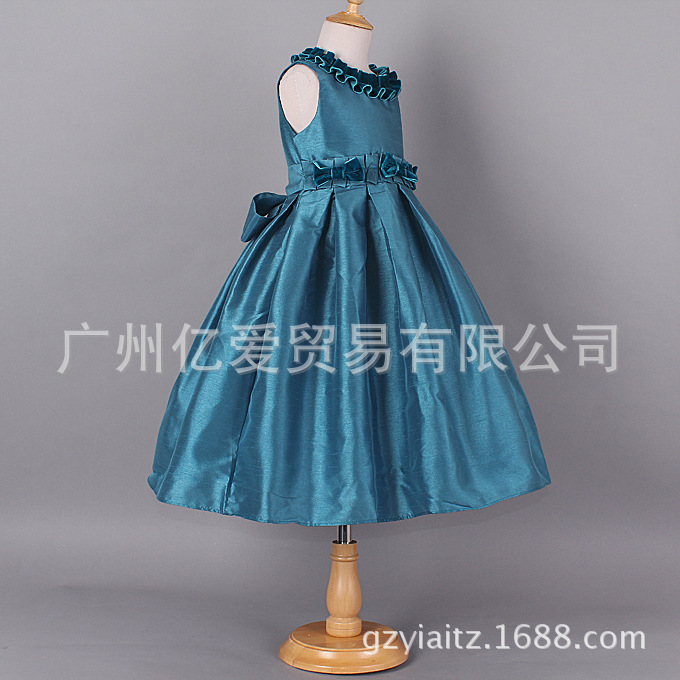 女童禮服  中大童裙 2016秋季新品兒童公主裙工廠,批發,進口,代購