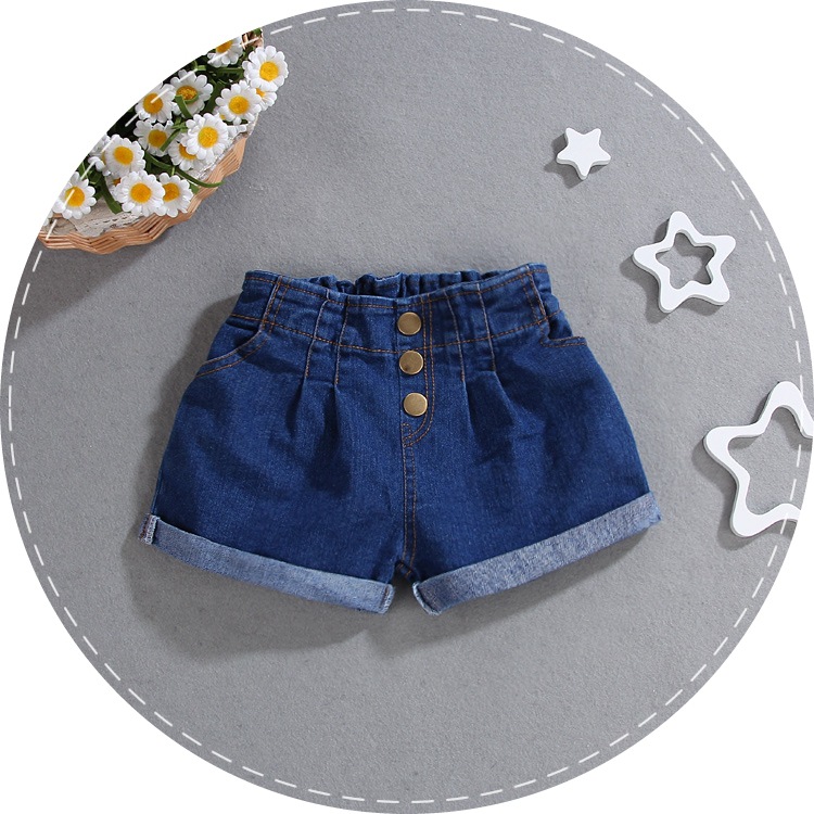 2016夏裝新款小童女童歐洲站時裝褲01234歲寶寶牛仔短褲一件代發工廠,批發,進口,代購