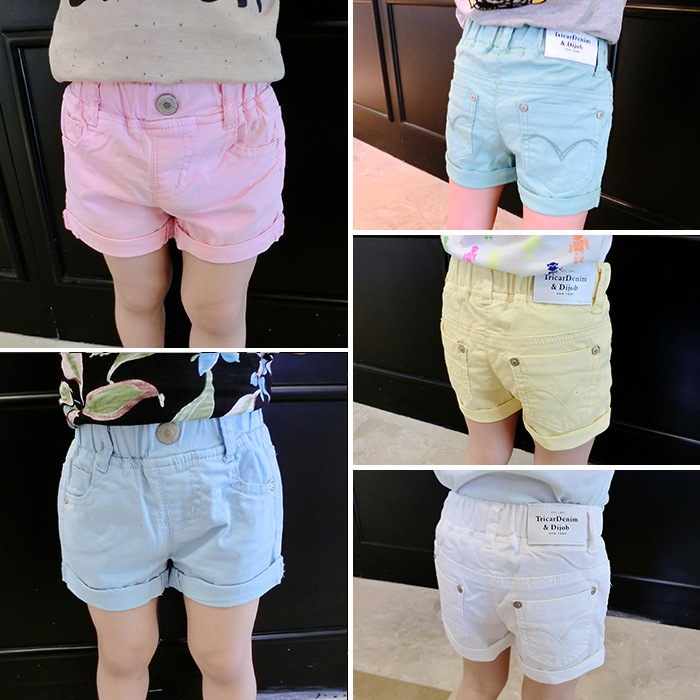 2016夏季新款童裝 韓版男童牛仔短褲 兒童寶寶時尚多色熱褲包郵工廠,批發,進口,代購