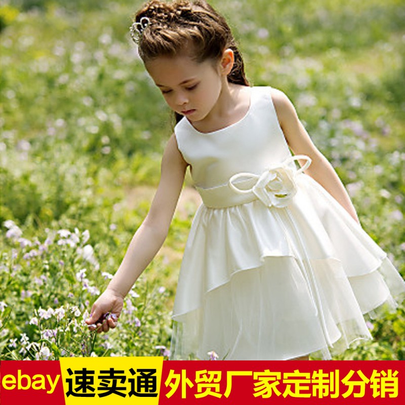 eaby外貿廠傢女童公主裙禮服幼兒表演服童裝公主裙女童花童裙工廠,批發,進口,代購