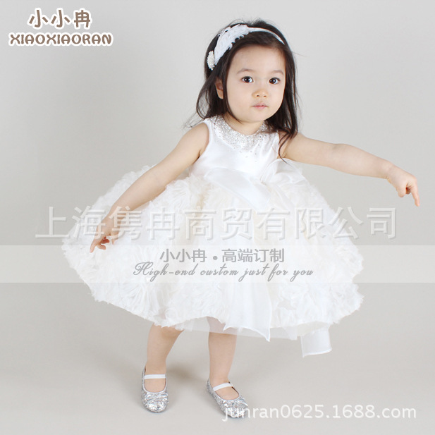 2015新款兒童禮服裙女寶寶蓬蓬裙花童裙子女童百天周歲宴會禮服裙工廠,批發,進口,代購