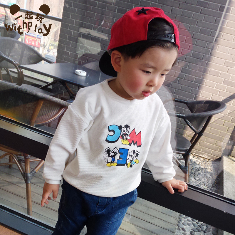 WITHPLAY2016春款新款兒童韓國代購男女小童寶寶衛衣套頭衫工廠,批發,進口,代購